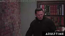 Adult Time - Slutty Teen 18+ PAWG Heather Honey Gangbanged by Older Staff in Public Library