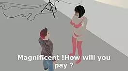 Chinese Model in Lingerie Seduces Photographer for Payment