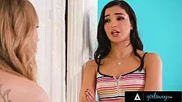 Girlsway - Emily Willis sneaks over for deep fingering with bestie