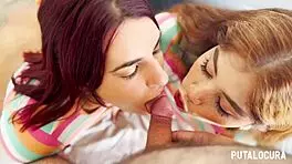 putalocura - latinas marina gold y rosie cage tragan todo