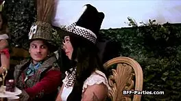 Tea Party Erupts Into Passionate Foursome