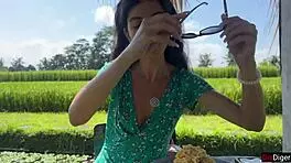 I got a facial blowjob in the kitchen, then cumwalked in public cafe with sperm on my face, swallowin sloppy spit