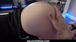 Wow! Bratty Teen Stepdaughter Jade Nile Bangs Stepdad!