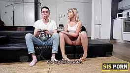 Lucky guy realizes his dream with hot sister