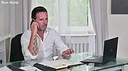 headmaster mr perry starts a wild gangbang in his office 😈