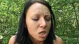 Nasty Sleazy Amateurs Get Facial in Outdoor Anal Doggy Scene