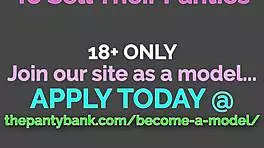 tiny blonde says, 'i'm gonna make my pussy cum hard after gagging'