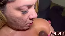 Fat Suzie Slut Receives Bareback Sex From Black Akilies