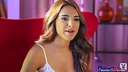 Petite Latina Teen 18+ Beauty Mya Barrymore Comfortable With Her Body