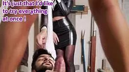 Yo, check this cougar in leather getting bent over! Chapter 1 of my wild AI-illustrated dream! 🔥