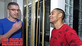 He says, That 21cm monster cock is my dream in the bathroom!