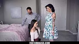 FOSTER TEEN 18+ GETS PUNISHED BY HER PARENTS FOR DISOBEYING THEM - FOSTERBANGS