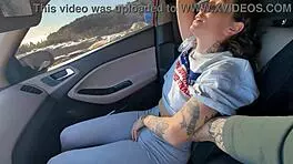 omg, i swear she paid taxi with her mouth... deepthroat in car, so crazy!