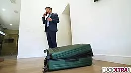 perfect piece of ass grabs monster cock, feeling the deepthroat passion