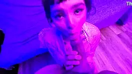 Cute Alt Teen Feels Lucky Guy's Passion, Mouth Filled With Cum