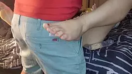 I'm dildo fucking my tight stepdaughter pussy while the wife's away at the spa