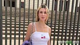 Petite Spanish teen craves intense American experience