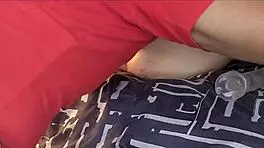 I'm dildo fucking my tight stepdaughter pussy while the wife's away at the spa