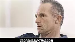 Feeling the thrill of groping big tits teen stepdaughter in hardcore action