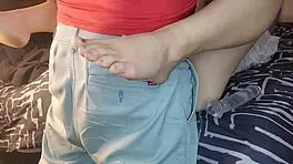 I'm dildo fucking my tight stepdaughter pussy while the wife's away at the spa