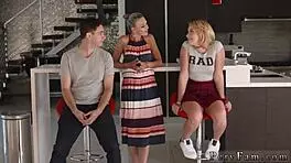 milf fucks associate friend's step teen 18+ and plays with toys