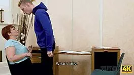 Pretty tutor forgets lesson and copulates with student in high definition