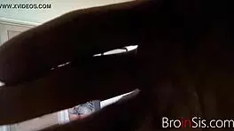 Stepbro extorts pretty teen sis for oral and riding