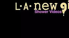 stunning czech model showers in photoshoot