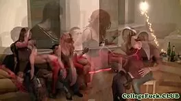 Hey, Euro redhead banged and fingered hard for XXXmas fun