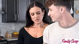 Hey, penny barber talks dirty while sucking big cock in costume