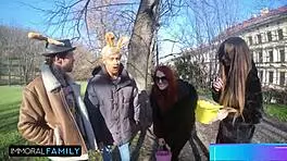 mia trejsi and katy rose in wild easter foursome dv! 🐰