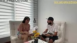 my student sucks me to pass class with dirty talk and humiliation in latina teen 18+ ass licking session