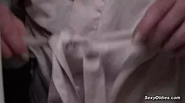 naughty babe asks, why not fuck step grandpa in cowgirl on the bed?