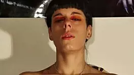 Watch TEEN goth girl SNEEZE huge snot in POV humiliation