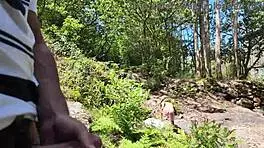 Hunt for Young Mom: Brunette Taken by Surprise in Street Fucking