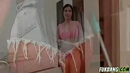 Colombian Maid Cleans Every Inch Of Monster Cock