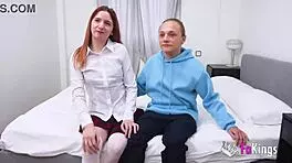 Astrid says, Rafael, let me deflower you today.