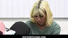 Shy teen hottie Lilith Grace receives special help for her naughty personality in threesome at hospital