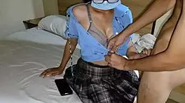 pinay teen threesome with classmates in dorm