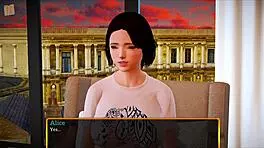 My new family plays a game with the redhead teen.