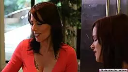 busty milf flirting with her sexy friend