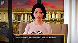 My new family plays a game with the redhead teen.