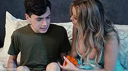 Boy Next Door Gets Young 18+ Cock Sucked By Horny Milf Linzee Ryder On PenthouseGold