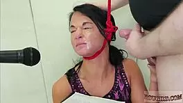 Ladygirl endures intense BDSM vibrator punishment