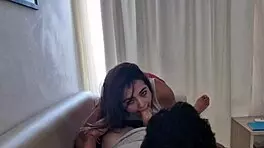 Latina teen sucks deliciously.