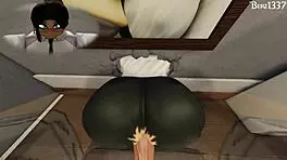 submissive amateur gets her pussy fucked roughly by big cock in office