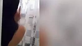 Cute Latina Showers Under Webcam, Revealing Tattooed Body And Tits