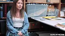 Mira monroe in sexy cop dress gets hardcore fuck from shoplifter to earn sorority respect