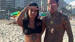 Skinny Slut Enjoys First Time Anal with Two at Party