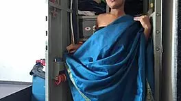 Desi maid fucks boss while cleaning cupboard